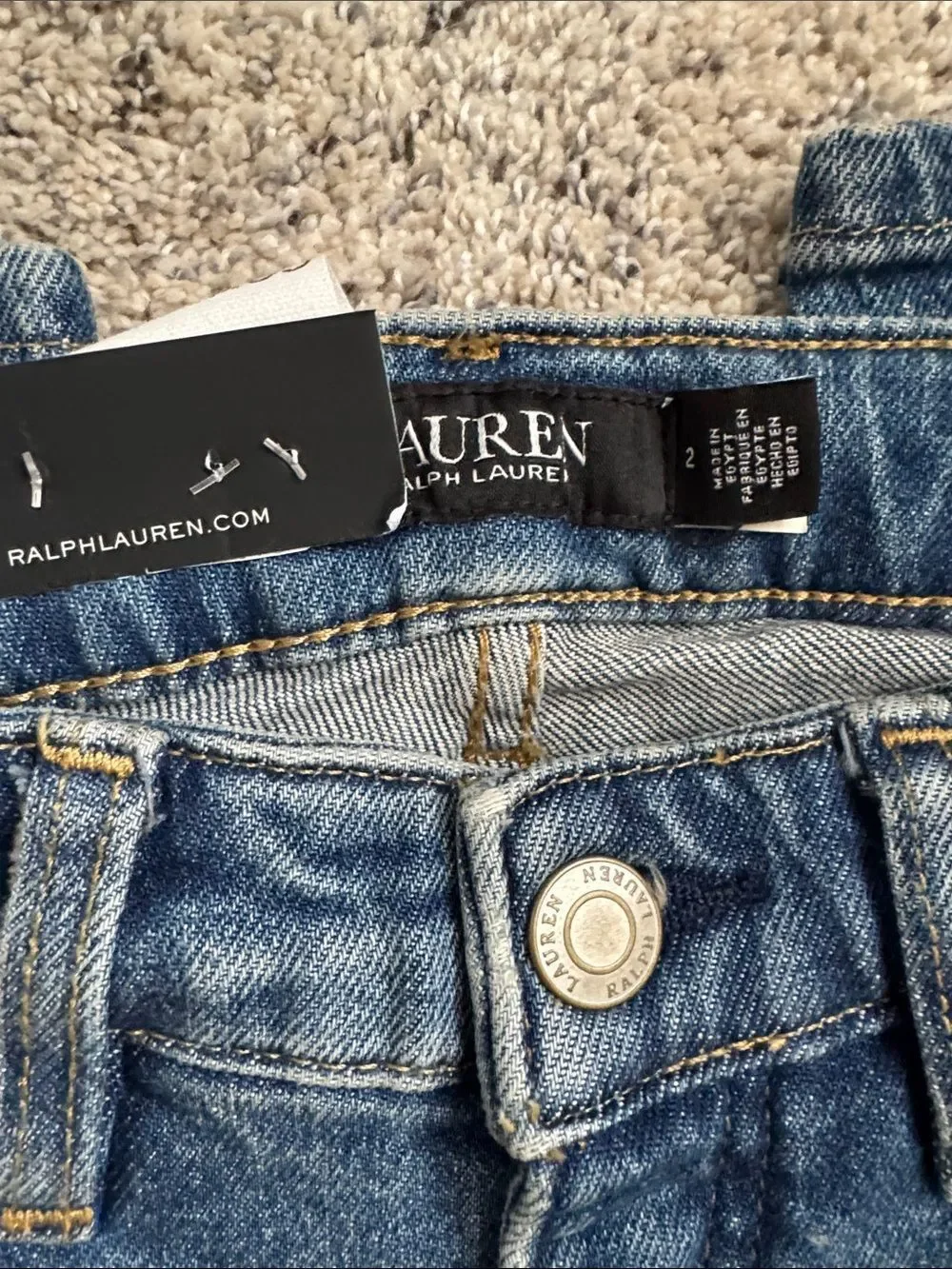 Ralph Lauren Women’s Blue High rise  Stretch  Jeans 26/2